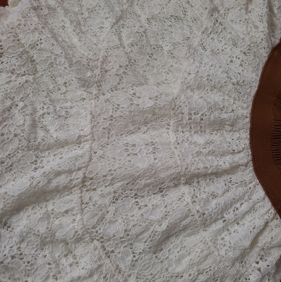 Juniors Summer White Knit Mini Skirt - Picture 7 of 8